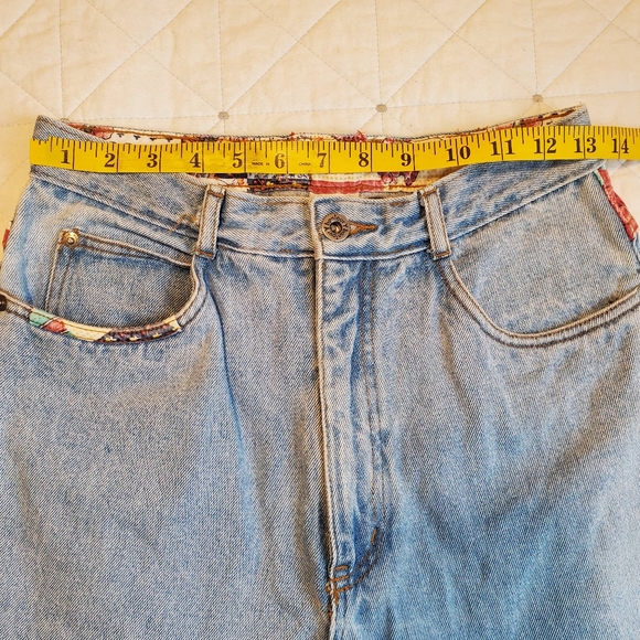Bonjour Vintage quilt Patchwork high-rise Jeans! Size 9/10. - Picture 8 of 11
